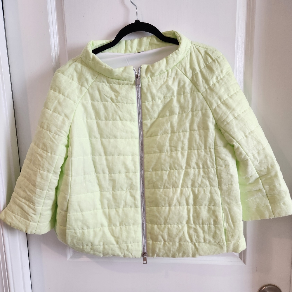 Hubert Gasser luxury green jacket size 42 or large, made in Italy